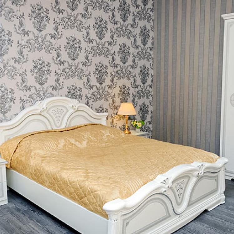 Спальня 2 местного 3 комнатного Серебряного Люкса в санатории Целебный Нарзан. Кисловодск