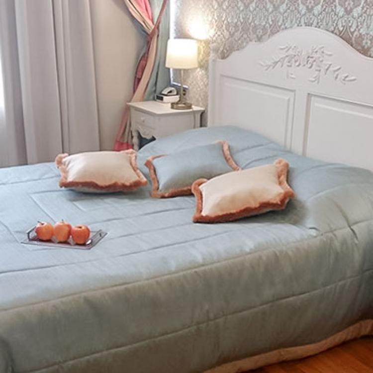 Спальня в 2 местном 2 комнатном Прованском Люксе в санатории Целебный Нарзан. Кисловодск